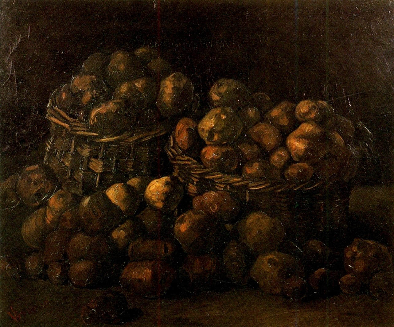 Картина Ван Гога Корзина картофеля 1885